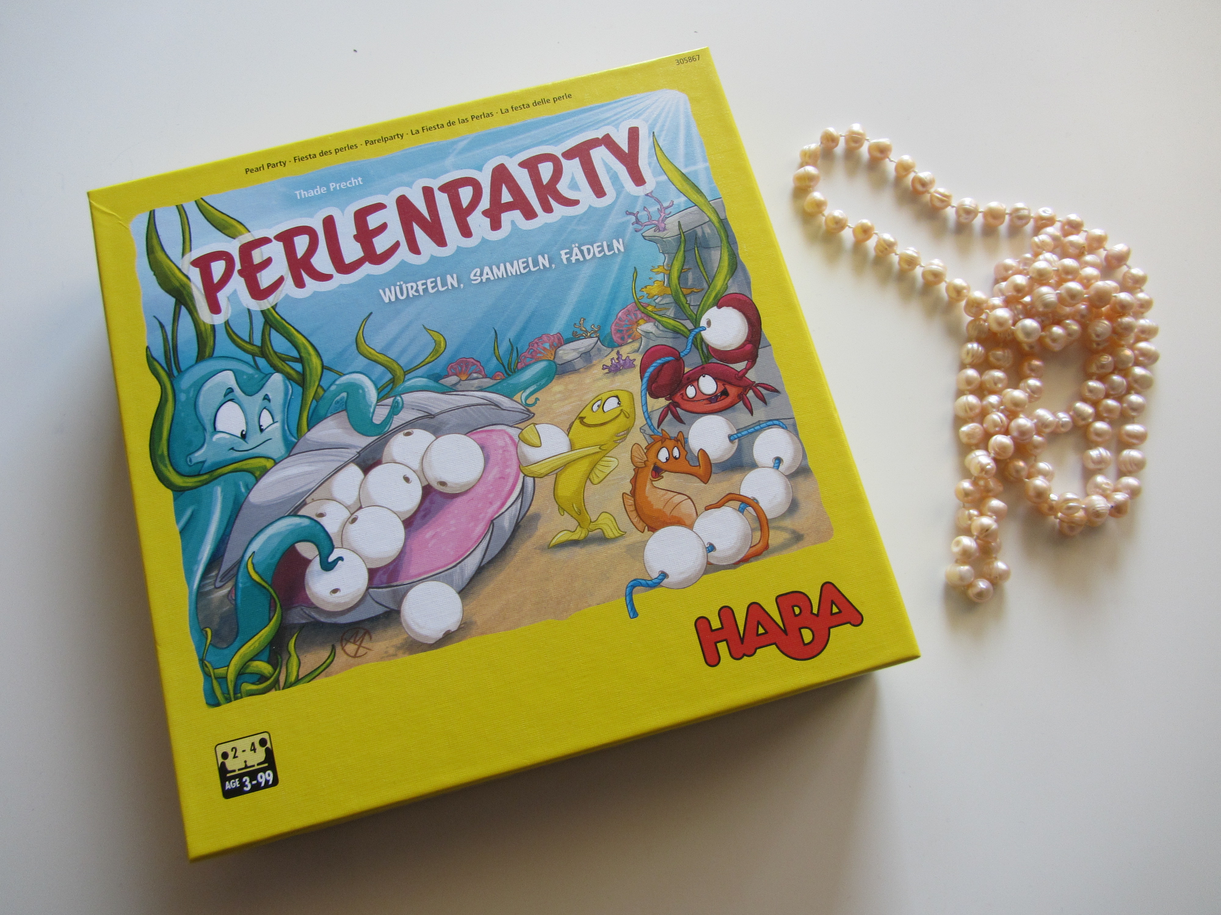 Hra pro nejmenší hráče Perlová párty