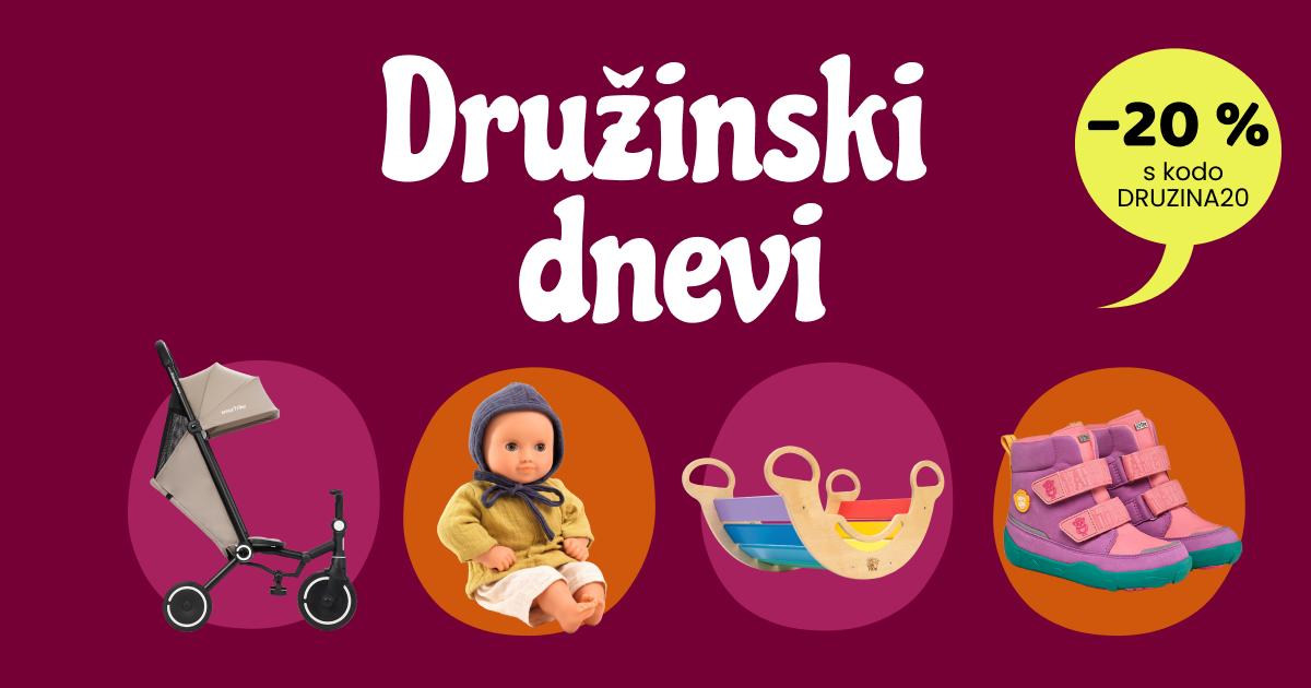 Družinski dnevi: −20 % na opremo za otroke in starše